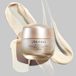 Shiseido Benefiance Wrinkle Smoothing Day Cream - 50 mL - Broad-Spectrum SPF 23 Anti-Aging Moisturizer - Visibly Corrects Wrinkles & Intensely Hydrates - Non-Comedogenic